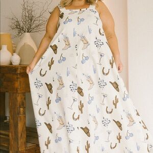 NWT Lullaby Club Western Printed Dress